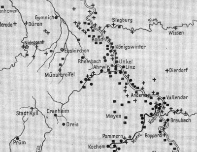 Weinanbauorte in fr&uuml;herer Zeit