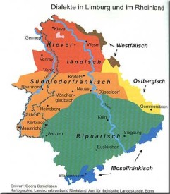 Abb.: 33.2 Sprachgrenzen im Rheinland